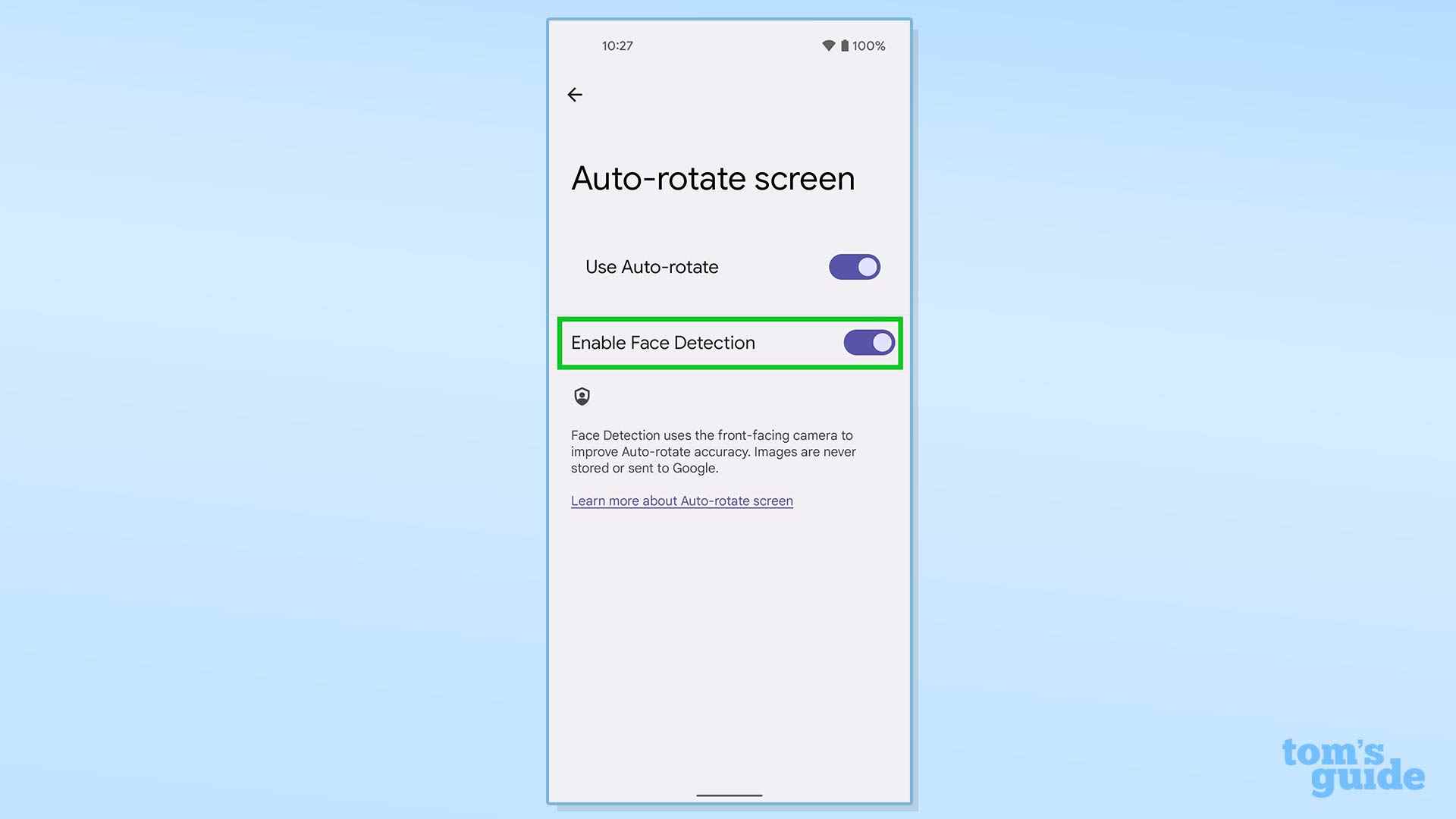 comment activer la rotation automatique améliorée sur android 12