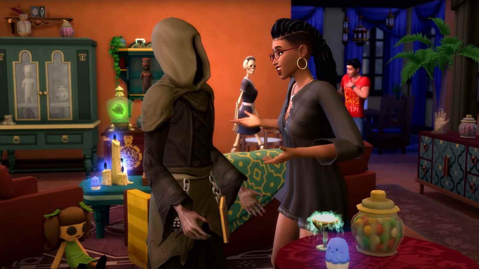 Bonehilda, la favorite des fans, revient dans le pack d'objets paranormaux Les Sims 4

