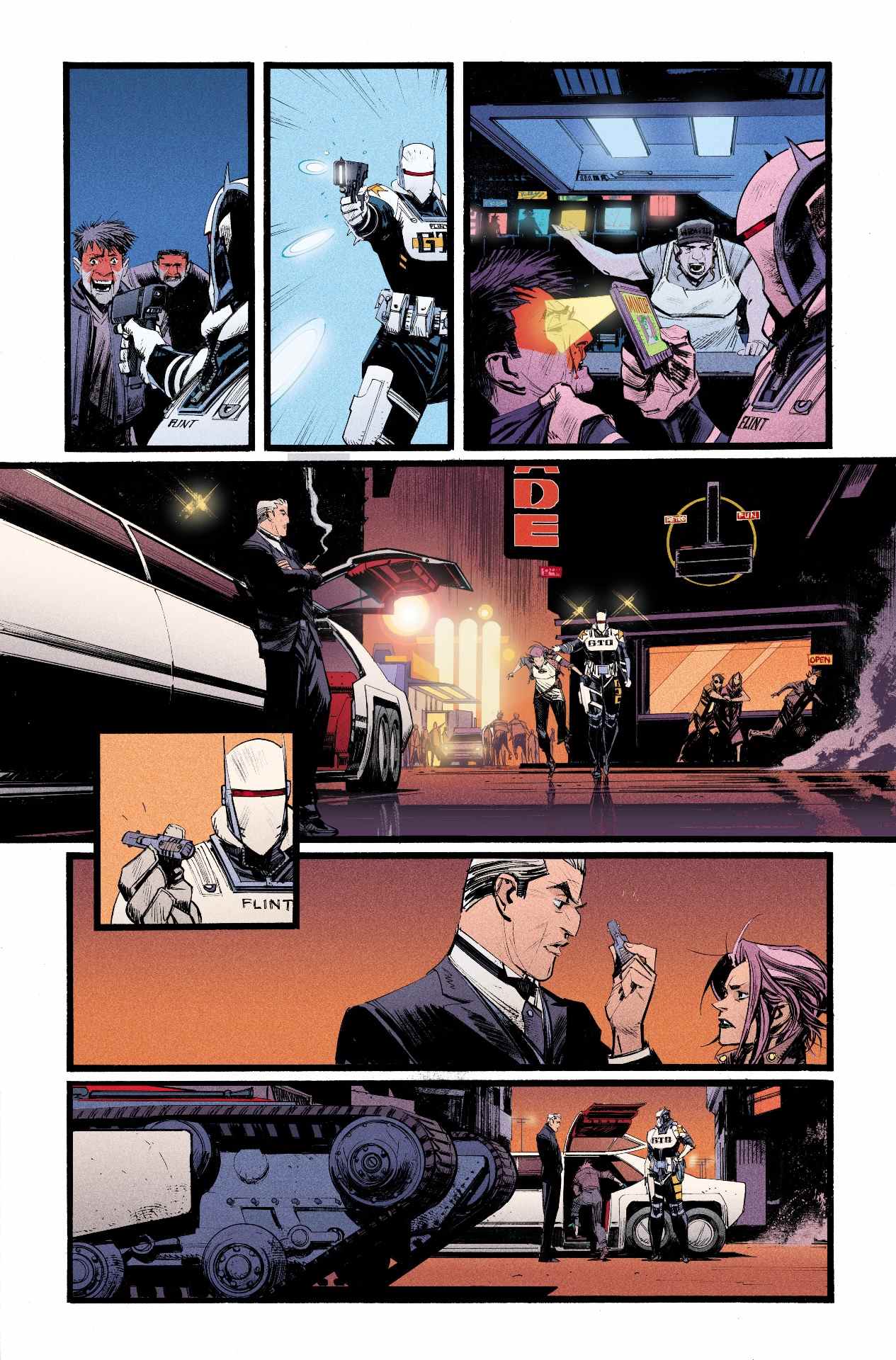 Page Batman : Au-delà du chevalier blanc #3
