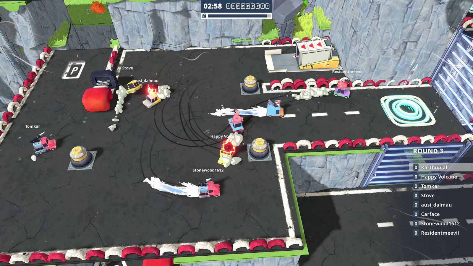 Le nouveau mode multijoueur de You Suck At Parking est Mario Kart rencontre Micro Machines, et klaxonnant bien amusant

