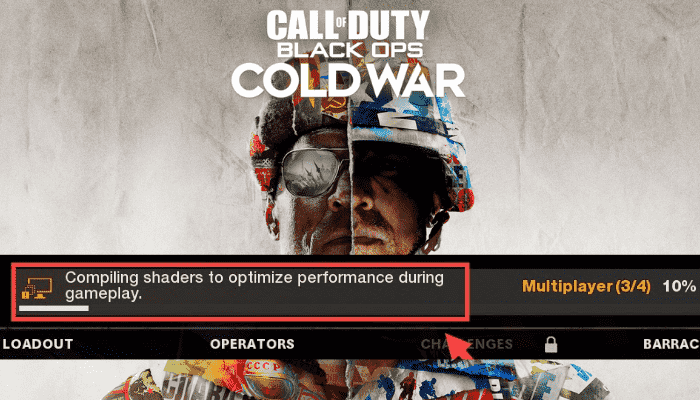 Black Ops Cold War bloqué sur la compilation des shaders pour optimiser les performances pendant le jeu