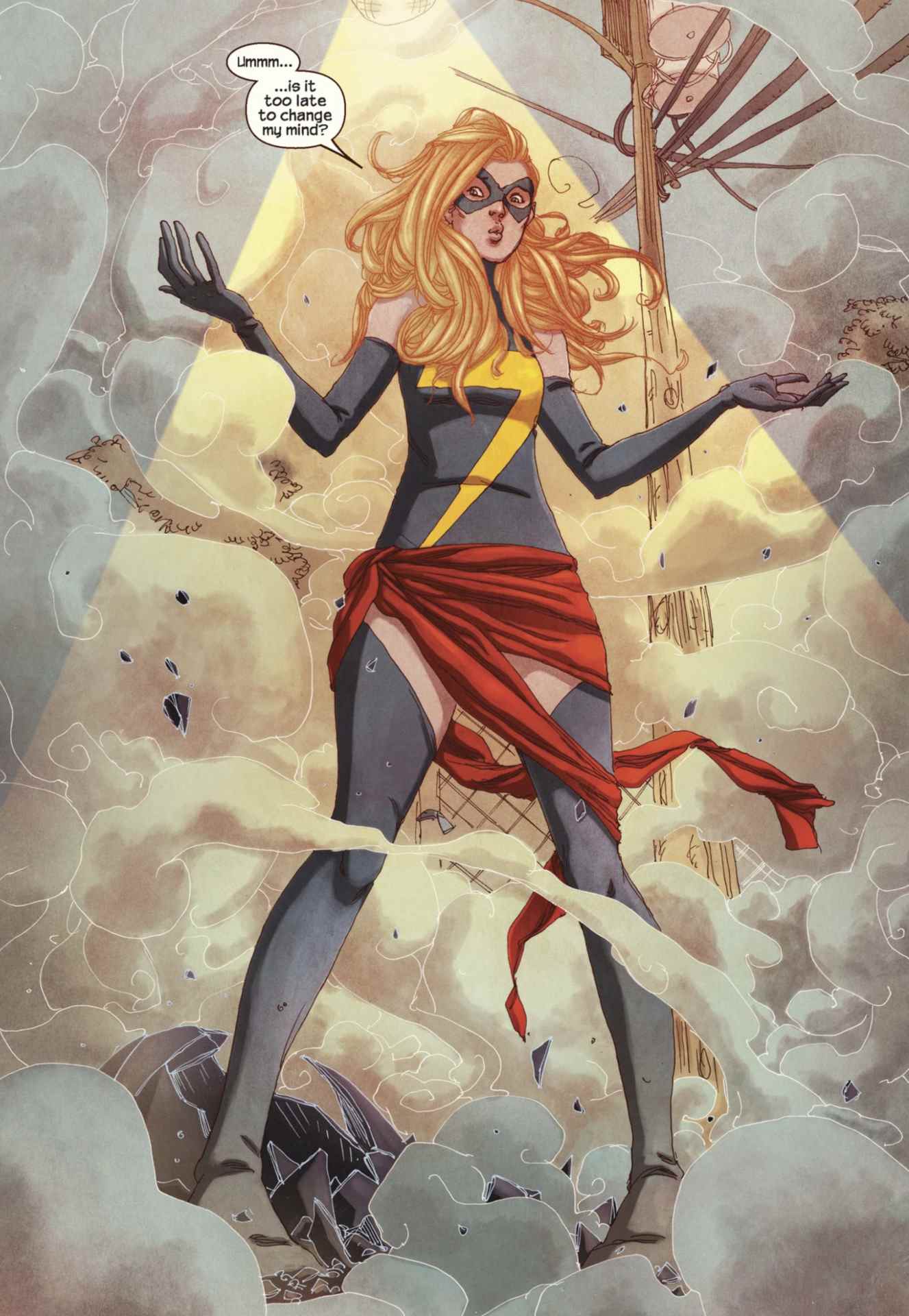 Kamala Khan se métamorphose en Carol Danvers