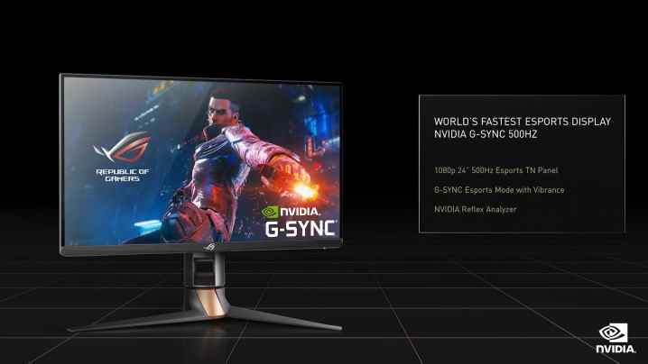 Détails sur le moniteur de jeu Asus 500Hz.