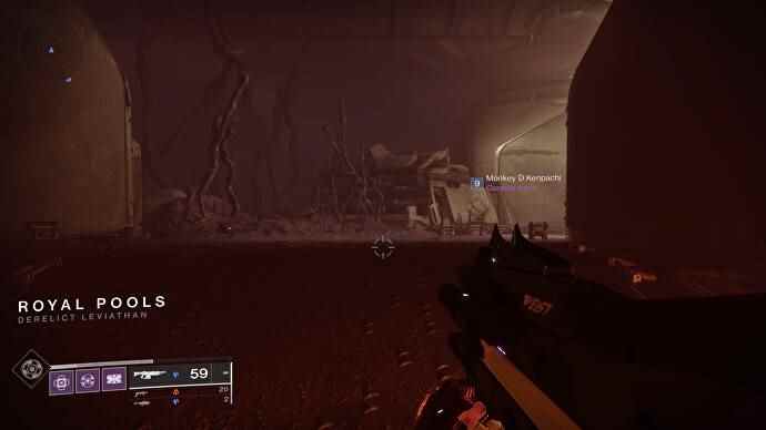 La dernière étape pour vous rendre aux piscines royales de Destiny 2.