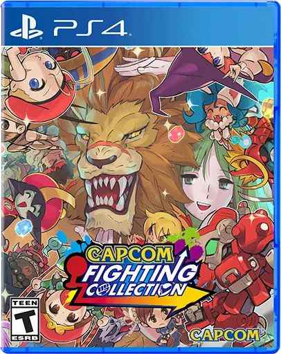 L'art de la boîte PlayStation 4 de Capcom Fighting Collection montre le personnage de Red Earth Leo en bonne place  