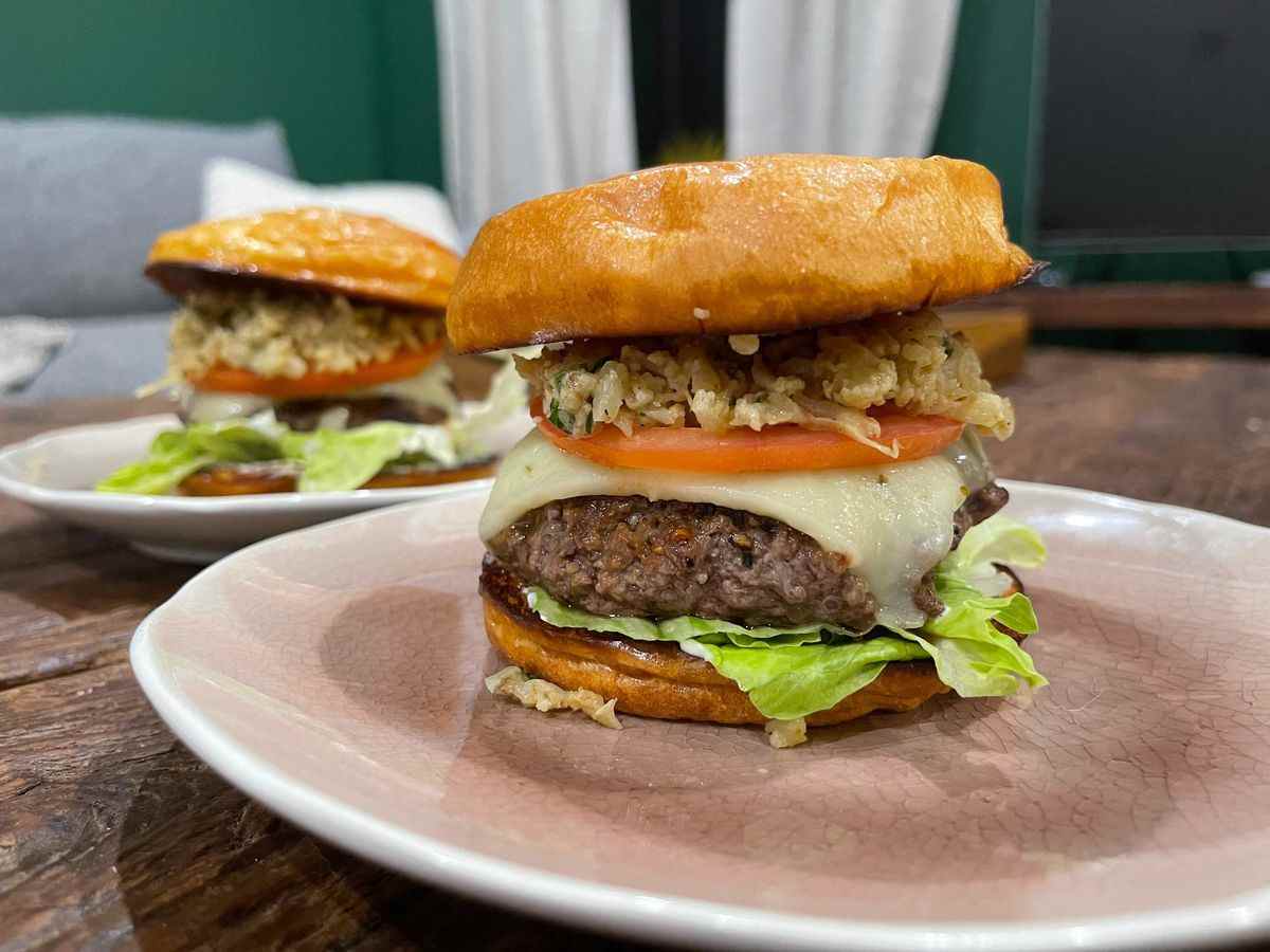 Le cumin de chou-fleur de l'intérieur de la maison Burger