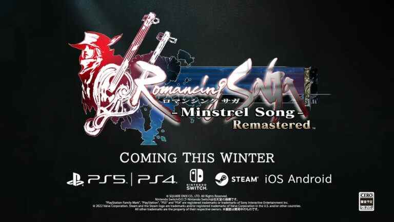 Romancing SaGa -Minstrel Song- Remastered annoncé pour PC, consoles et mobiles