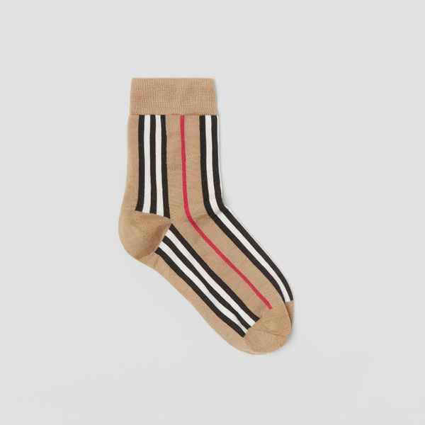 Chaussettes à la cheville Burberry Icon Stripe