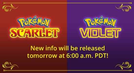 Pokemon Scarlet / Violet nouvelles à venir demain, le 1er juin