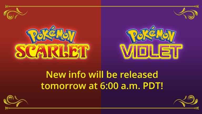 Pokemon Scarlet / Violet nouvelles à venir demain, le 1er juin
