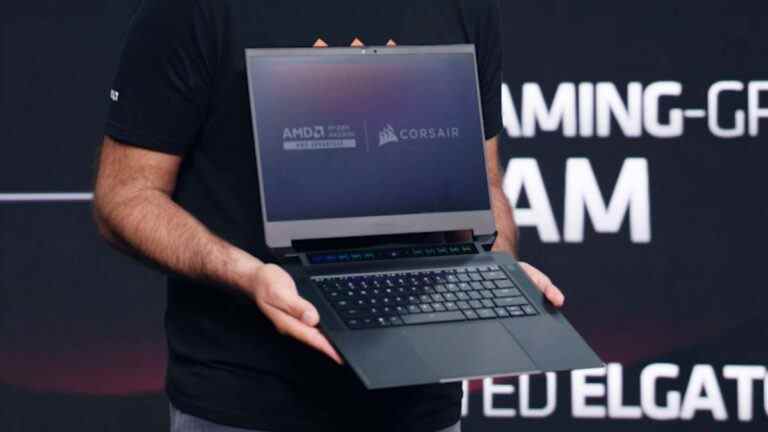 AMD alimente en exclusivité le premier ordinateur portable de streaming de jeu Corsair Voyager
