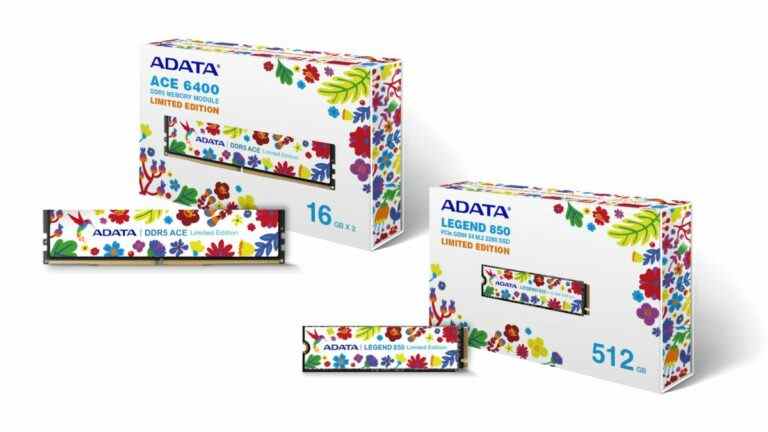 Adata lance une RAM fleurie et des SSD pour son 21e anniversaire