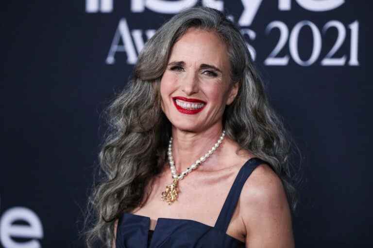 LOS ANGELES, CALIFORNIA, USA - NOVEMBER 15: Actress Andie MacDowell wearing a Dior dress arrives at the 6th Annual InStyle Awards 2021 held at the Getty Center on November 15, 2021 in Los Angeles, California, United States. (Photo by Xavier Collin/Image Press Agency/Sipa USA)(Sipa via AP Images)