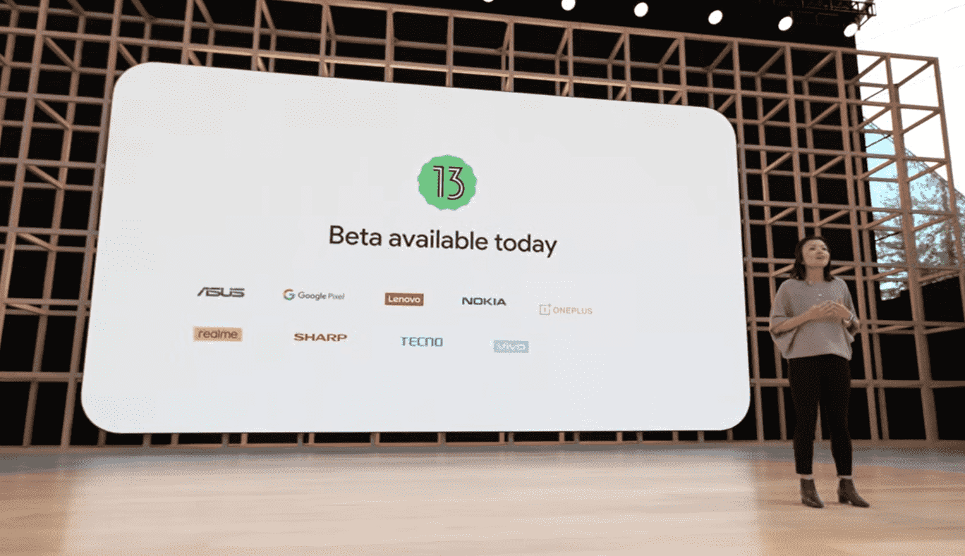 Appareils compatibles avec Android 13 Beta
