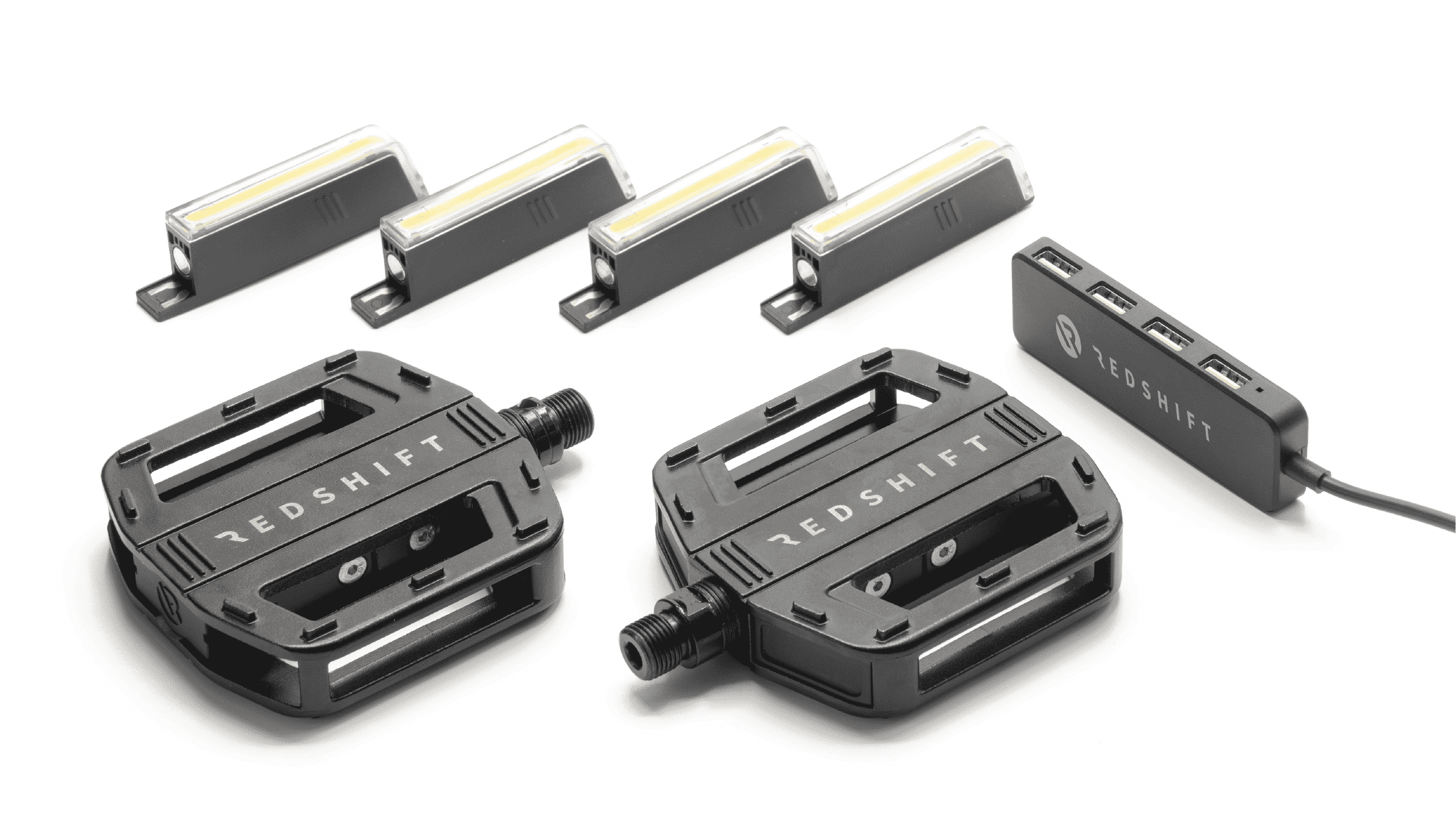 Pédales avec modules lumineux