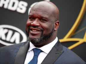 Shaquille O'Neal assiste aux NBA Awards 2019 au Barker Hangar le 24 juin 2019 à Santa Monica, en Californie.