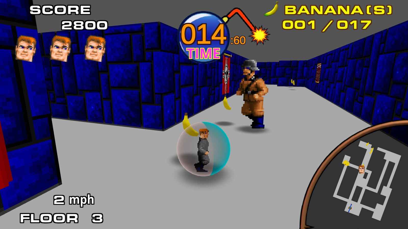 Ce mashup loufoque Wolfenstein et Monkey Ball est jouable gratuitement dans votre navigateur

