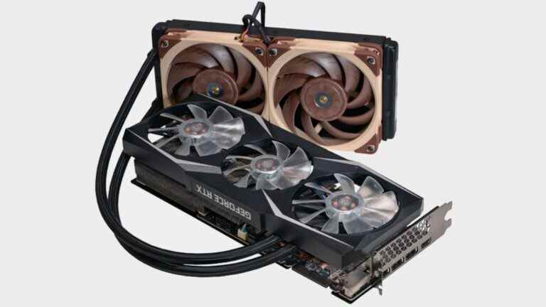 Cette RTX 3090 Ti est refroidie par pas moins de cinq ventilateurs
