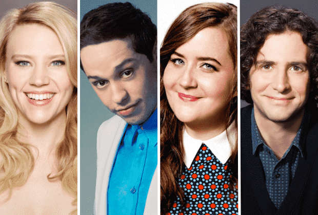 Départ du casting de SNL : Kate McKinnon Pete Davidson Aidy Bryant Kyle Mooney