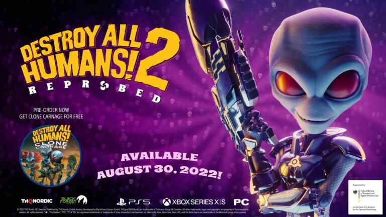 Destroy All Humans 2 – La date de sortie de Reprobed est verrouillée pour le 30 août, une nouvelle bande-annonce sort