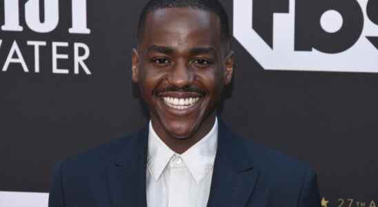 Ncuti Gatwa arrives at the 27th Annual Critics Choice Awards held at The Fairmont Century Plaza in Los Angeles, CA on Sunday, ​March 13, 2022. (Photo By Sthanlee B. Mirador/Sipa USA)(Sipa via AP Images)