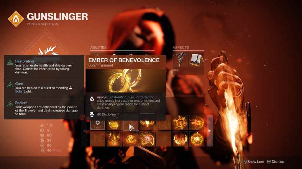 Braise de bienveillance Destiny 2 Fragment solaire