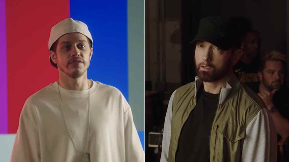 Eminem fait une apparition dans la dernière parodie de rap 'SNL' de Pete Davidson 'Forgot About Lorne' Les plus populaires doivent être lus
	
	
