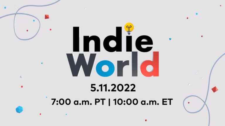 Indie World Showcase prévu pour le 11 mai, révélant plus de jeux Switch
