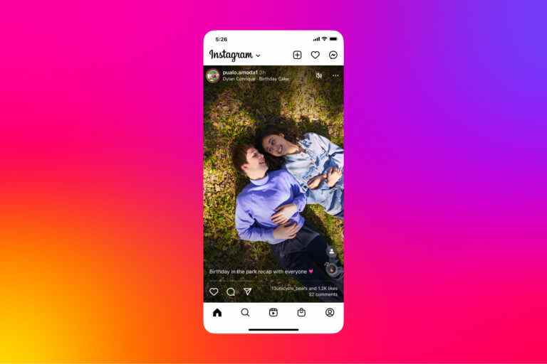 Instagram teste encore plus de recommandations dans le flux principal