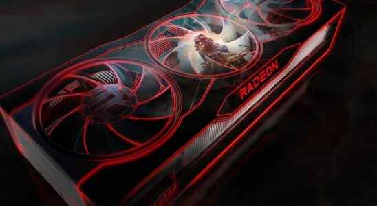 Rendered image of an AMD Radeon graphics card.