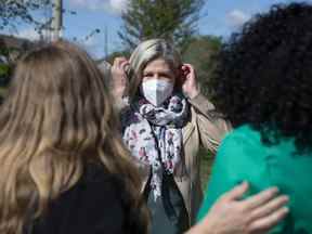 La chef du NPD de l'Ontario, Andrea Horwath, assiste à une annonce à Scarborough le mardi 17 mai 2022.