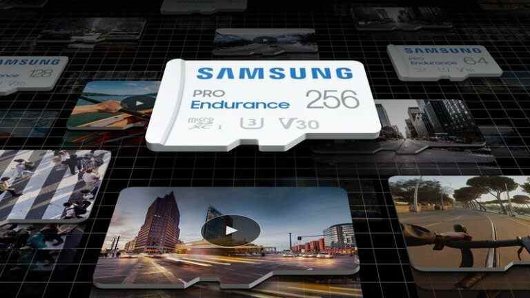 La nouvelle carte microSD Samsung PRO Endurance peut enregistrer en continu jusqu’à 16 ans