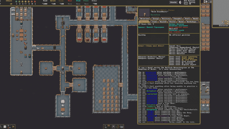 La nouvelle interface utilisateur de Dwarf Fortress est si belle que je pourrais pleurer, même si elle ressemble toujours à ça

