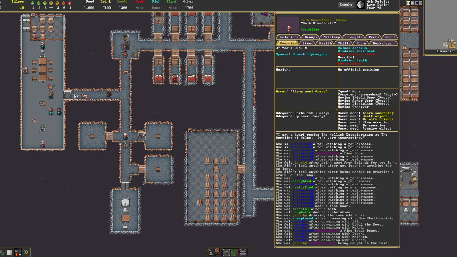 La nouvelle interface utilisateur de Dwarf Fortress est si belle que je pourrais pleurer, même si elle ressemble toujours à ça

