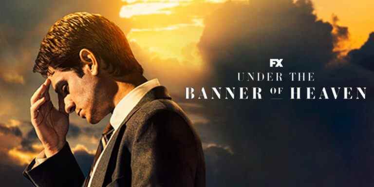 Andrew Garfield on Under the Banner of Heaven poster