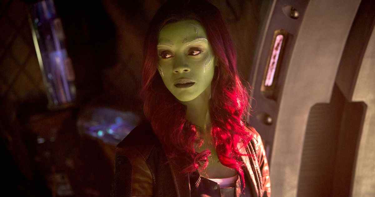 gamora dans avengers : guerre à l'infini