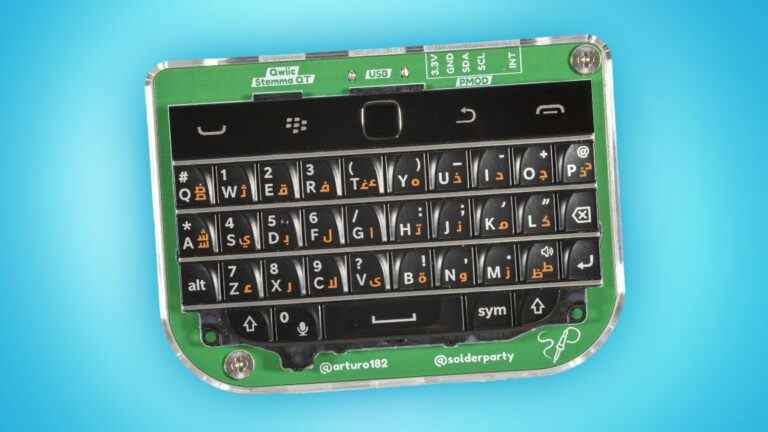 Le clavier Raspberry Pi RP2040 BB Q20 HID tient dans votre poche