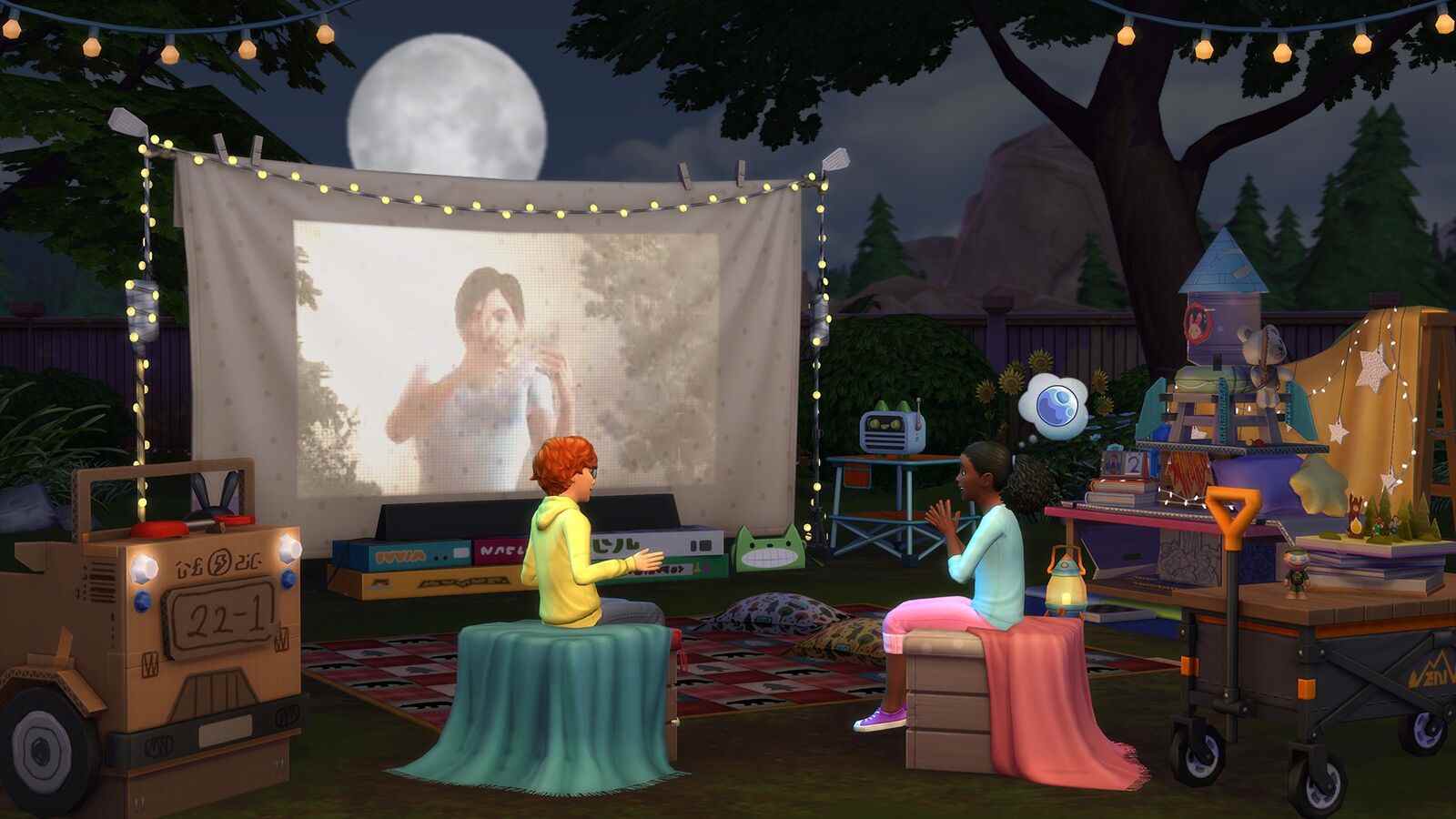 Le kit Sims 4 Moonlight Chic et le kit Little Campers seront lancés la semaine prochaine

