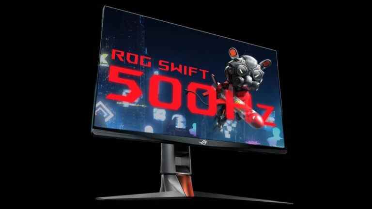 Le moniteur Asus ROG Swift 500 Hz G-Sync présenté à l’événement Nvidia Computex