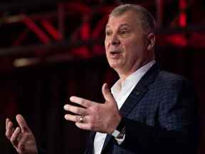 «Je pense que nous devrions être absolument clairs, nous avons protégé 21 emplois pour nos joueurs canadiens et c'est fondamental pour qui nous sommes», a déclaré vendredi le commissaire de la LCF, Randy Ambrosie, à propos de la convention collective.  Nick Iwanyshyn/LA PRESSE CANADIENNE