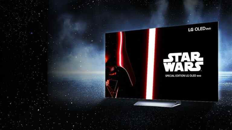 Le téléviseur OLED evo C2 sur le thème de Star Wars de LG a un clin d’œil spécial à la franchise