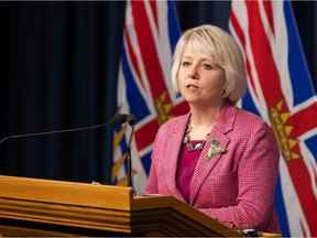 L'agent de santé provincial, le Dr Bonnie Henry.