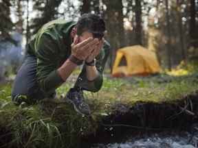 Camping dans le parc national de Banff.