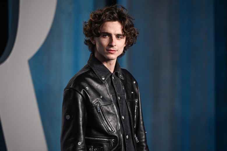 Timothée Chalamet walking on the red carpet at the 2022 Vanity Fair Oscar Party held at the Wallis Annenberg Center for the Performing Arts in Beverly Hills, CA on March 27, 2022. (Photo by Anthony Behar/Sipa USA)(Sipa via AP Images)