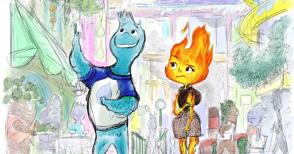 Les personnages élémentaires de Pixar rappellent aux fans les jeux de plateforme classiques Fireboy et Watergirl
