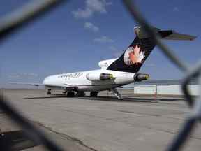 Un avion Cargojet en Saskatchewan.