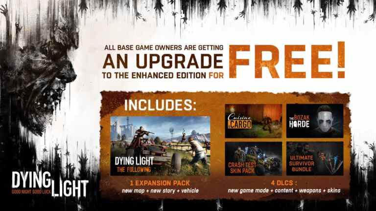 Les propriétaires de Dying Light Standard Edition seront mis à niveau gratuitement vers l’édition améliorée à partir d’aujourd’hui