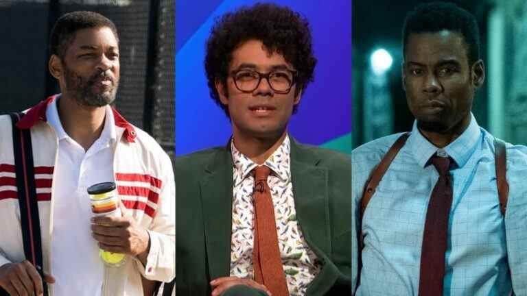 L'hôte des récompenses Richard Ayoade fait une blague de claque aux éclats de rire quelques semaines seulement après les Oscars de Will Smith Snafu
