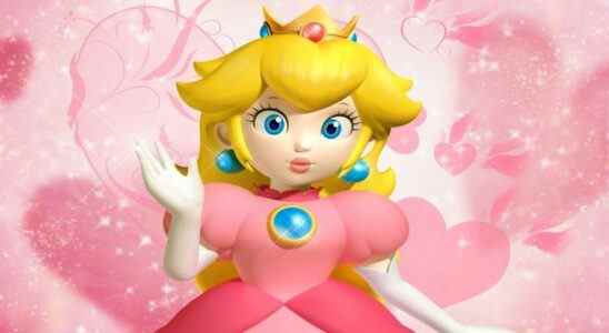 Princess Peach Waves Hello