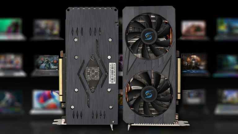 Ordinateur portable RTX 3070 GPU repéré à l'intérieur d'une carte graphique de bureau, et bien sûr c'est pour l'extraction de crypto
